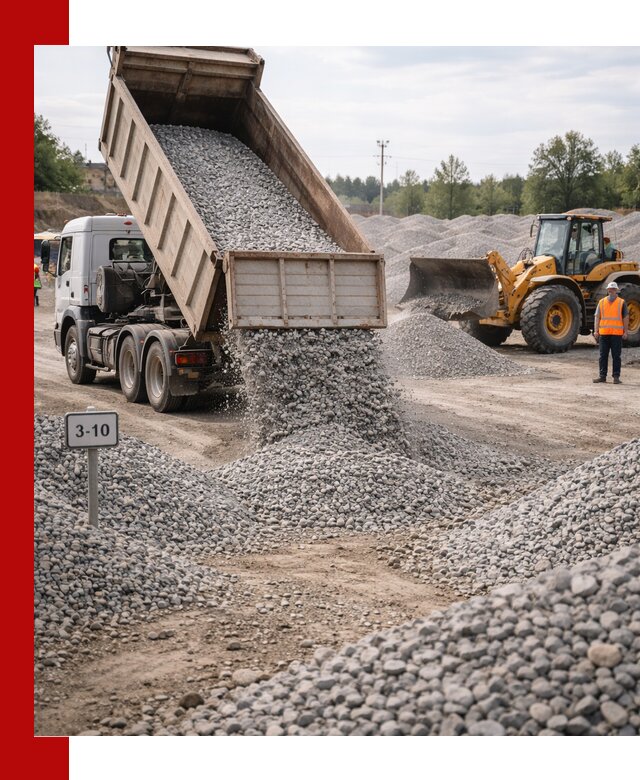 Гранитный щебень фракции 3–10: доставка и продажа в Гатчине