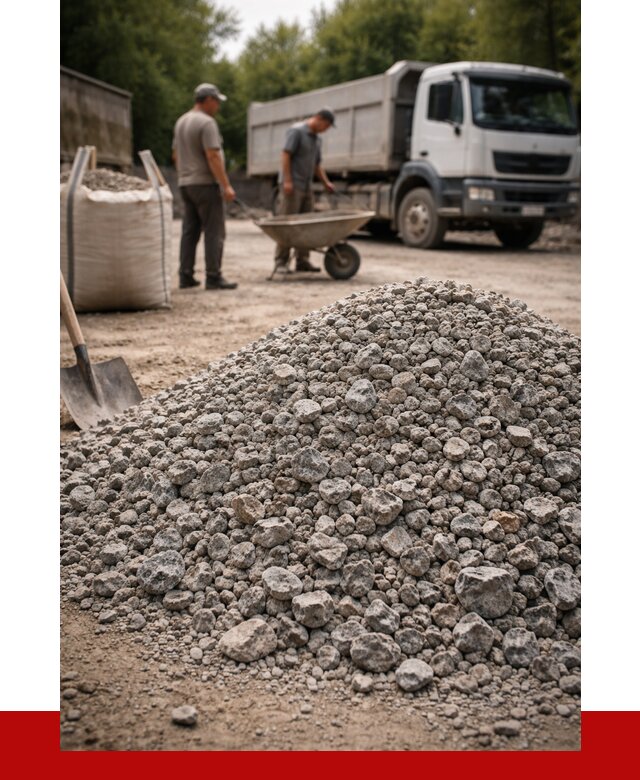 Гранитный щебень фракция 20-40 в Гатчине от 3288 руб. ПРОНЕРУДГтч