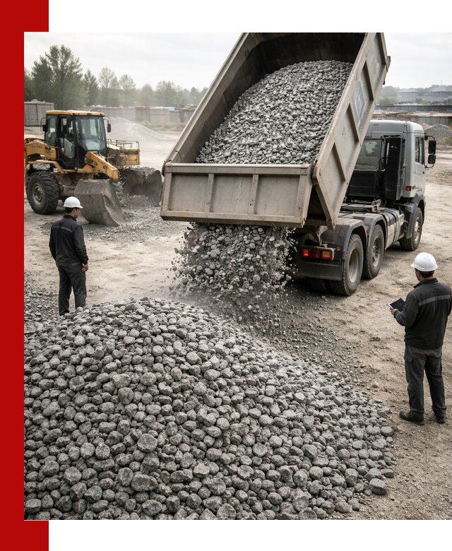 Доставка гранитного щебня фракции 20-40 в Гатчине