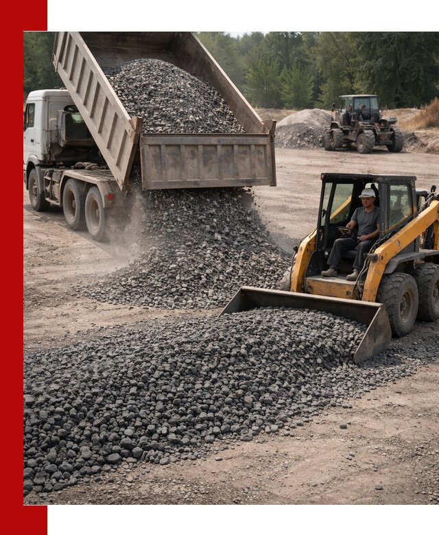 Гранитный щебень фракция 40-70 с доставкой в Гатчине