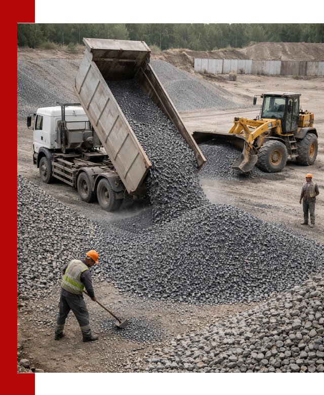 Щебень габбро-диабаз фр. 5-20 с доставкой в Гатчине