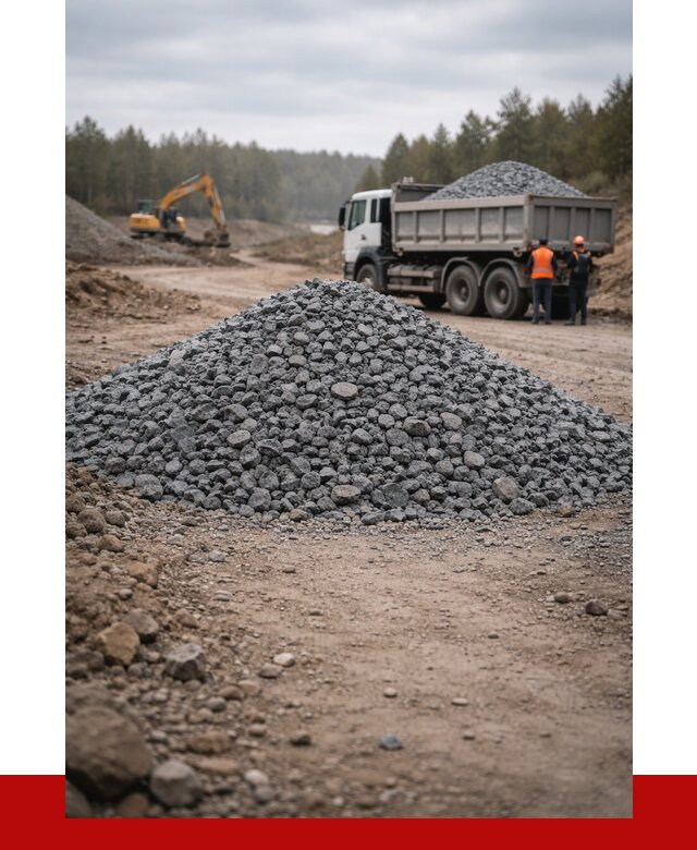 Щебень габбро диабаз фракция 40-70 в Гатчине от 2261 р-ПРОНЕРУДГтч