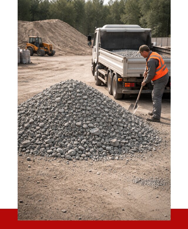 Гравийный щебень фракция 5-10 в Гатчине от 2261 р. | ПРОНЕРУДГтч