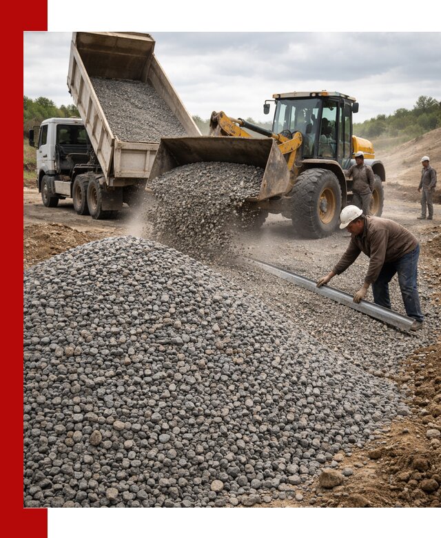 Гравийный щебень фракция 5-20 с доставкой в Гатчине