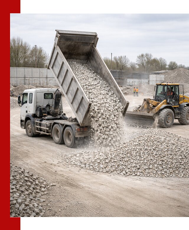 Доставка и продажа известнякового щебня в Гатчине