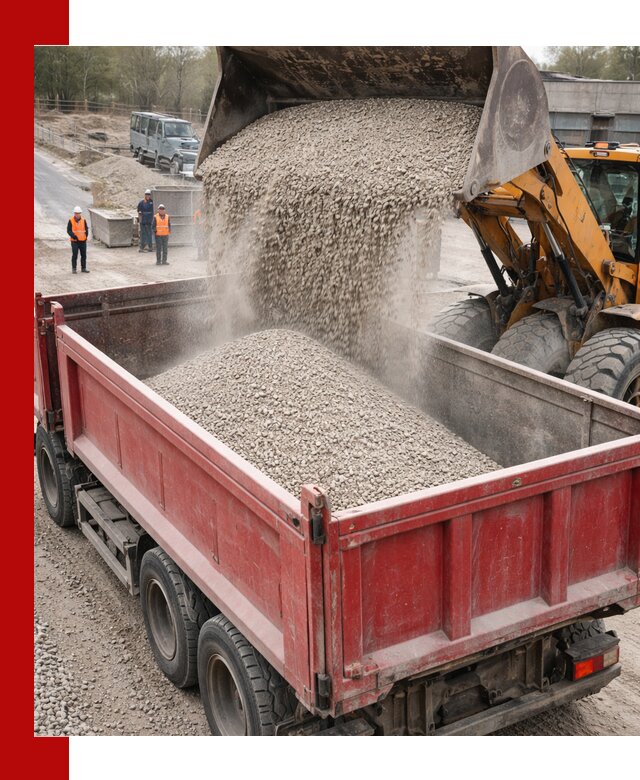 Купить известняковый щебень фракции 0-5 с доставкой в Гатчине