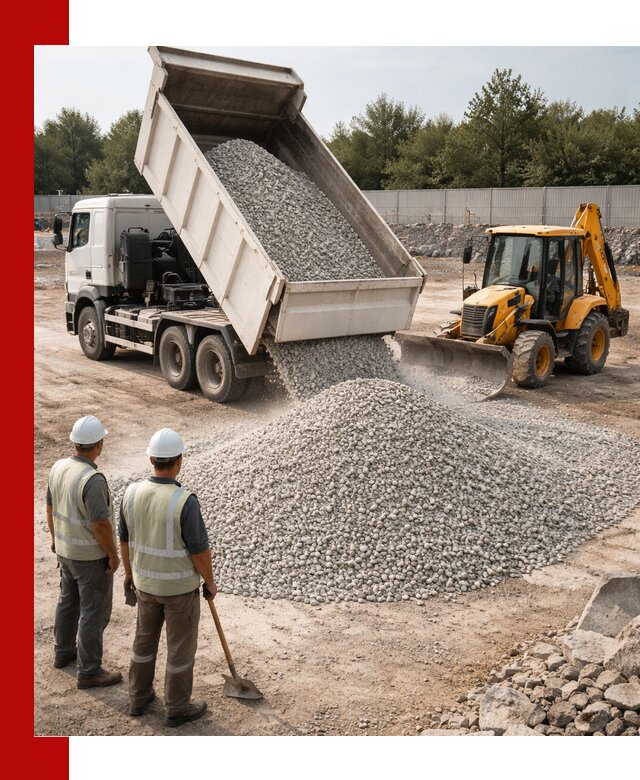 Купить известняковый щебень фракции 5–10 мм с доставкой в Гатчине
