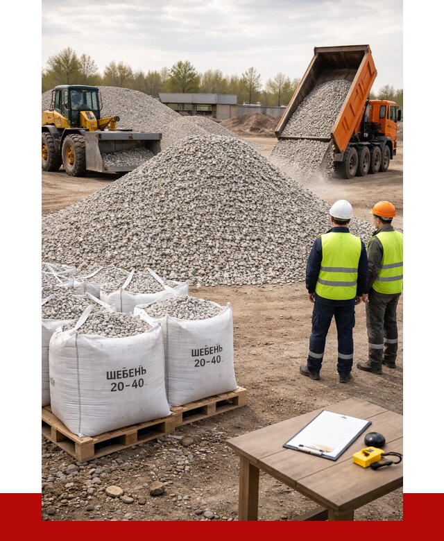 Известняковый щебень 20-40 в Гатчине от 2158 р. ПРОНЕРУДГтч