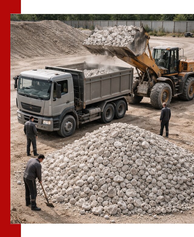 Известняковый щебень фракция 70–150 с доставкой в Гатчине