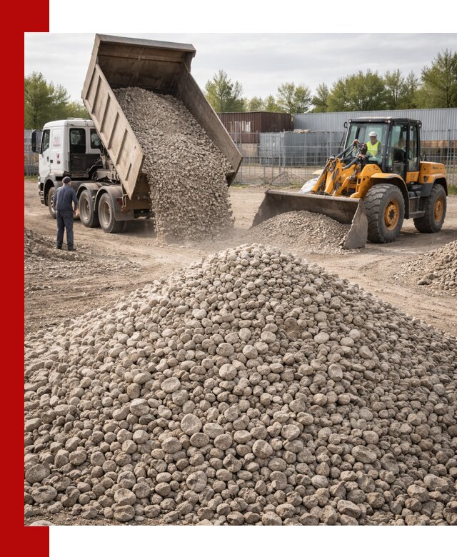 Доломитовый щебень фракции 20–41 с доставкой в Гатчине