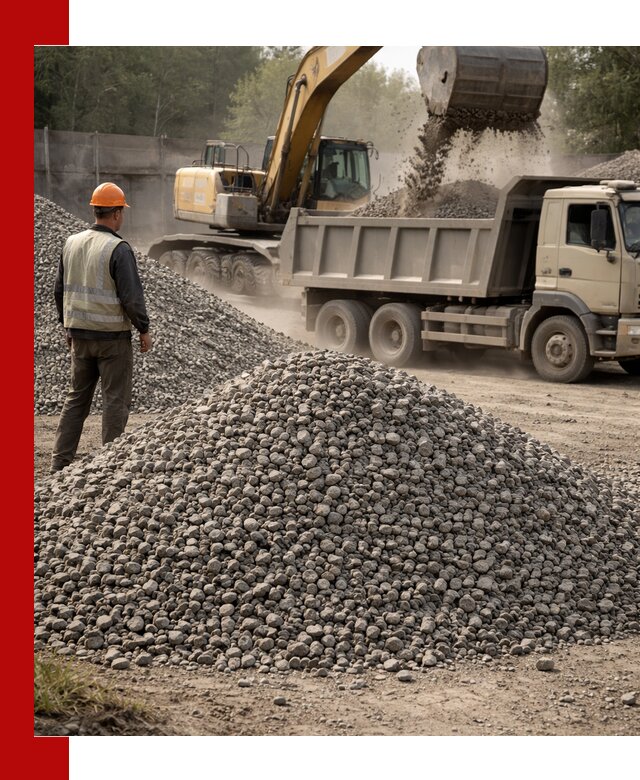 Шлаковый щебень фракция 5-20 с доставкой в Гатчине