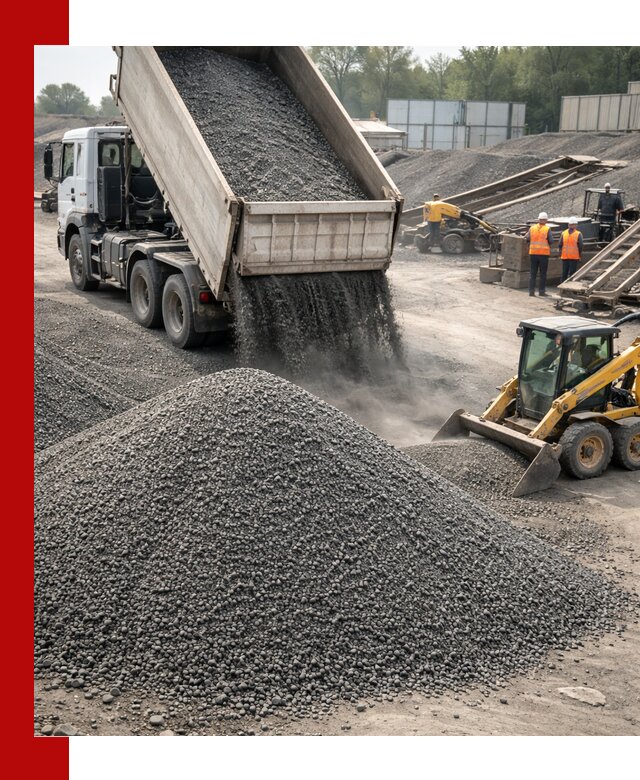Вторичный щебень фракция 0–5 с доставкой в Гатчине