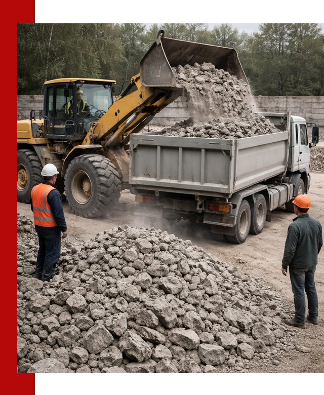 Вторичный щебень фракция 70–150 в Гатчине с доставкой