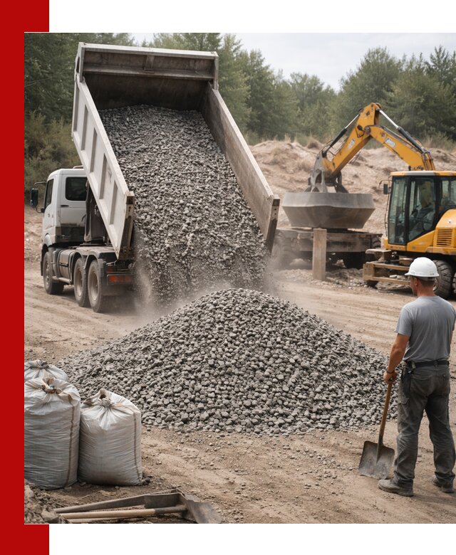 Доставка и продажа бетонного щебня в Гатчине