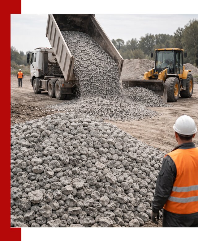 Доставка бетонного щебня фракции 20-40 в Гатчине