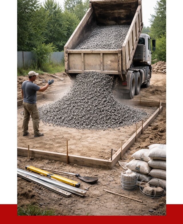 Купить щебень для фундамента в Гатчине от 4624 р. | ПРОНЕРУДГтч