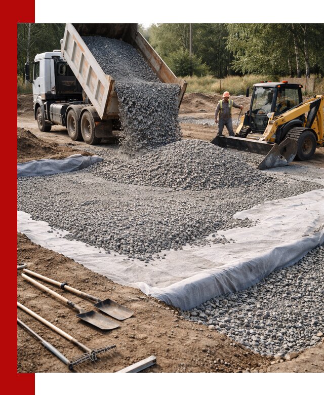 Щебень для фундамента с доставкой в Гатчине