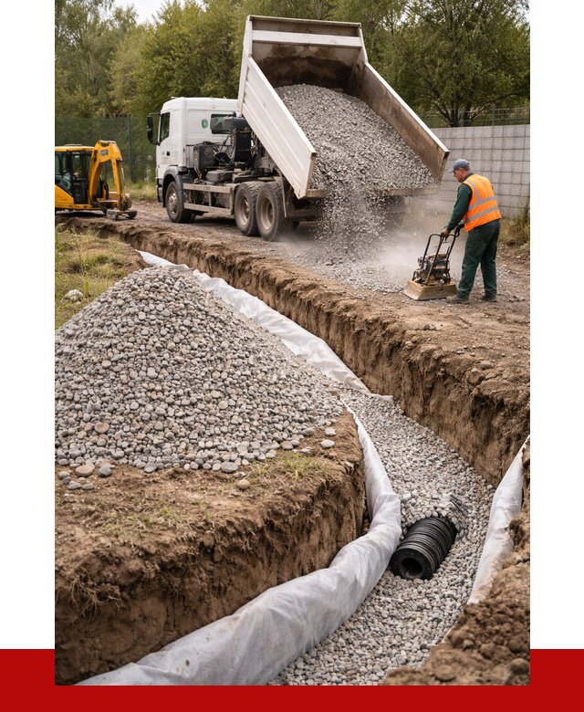 Щебень для дренажа в Гатчине от 1901 р., ПРОНЕРУДГтч доставка