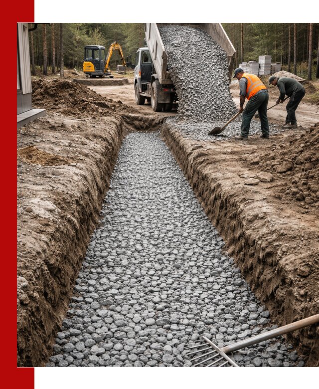 Щебень для дренажа с доставкой в Гатчине высокого качества