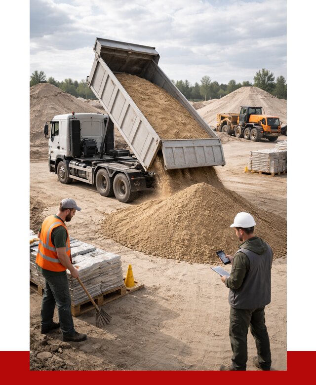 Карьерный песок с доставкой в Гатчине от 3699 р. ПРОНЕРУДГтч