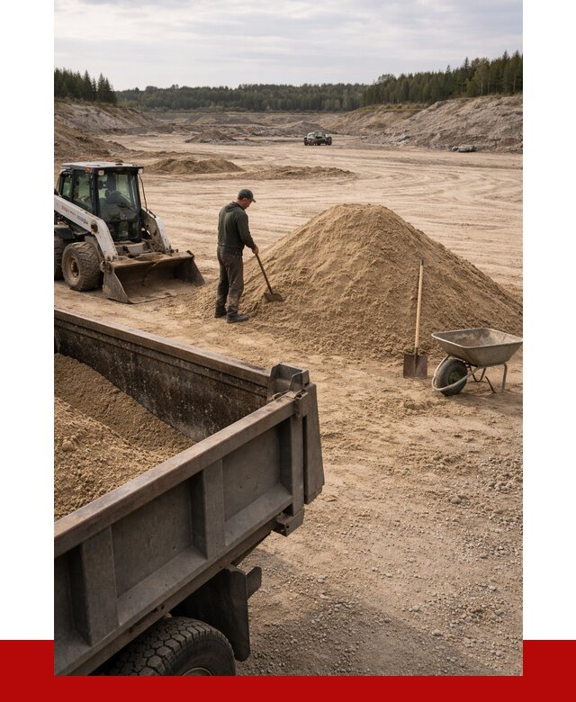 Карьерный песок среднезернистый в Гатчине, от 2261 р. ПРОНЕРУДГтч