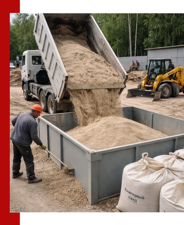 Кварцевый песок для фильтра в Гатчине — доставка и качество