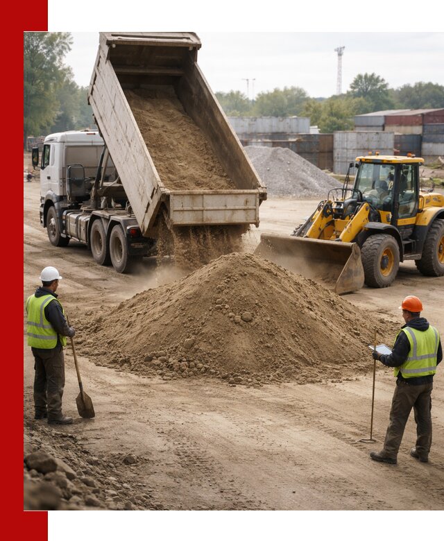 Доставка и продажа пескогрунта оптом и в розницу в Гатчине