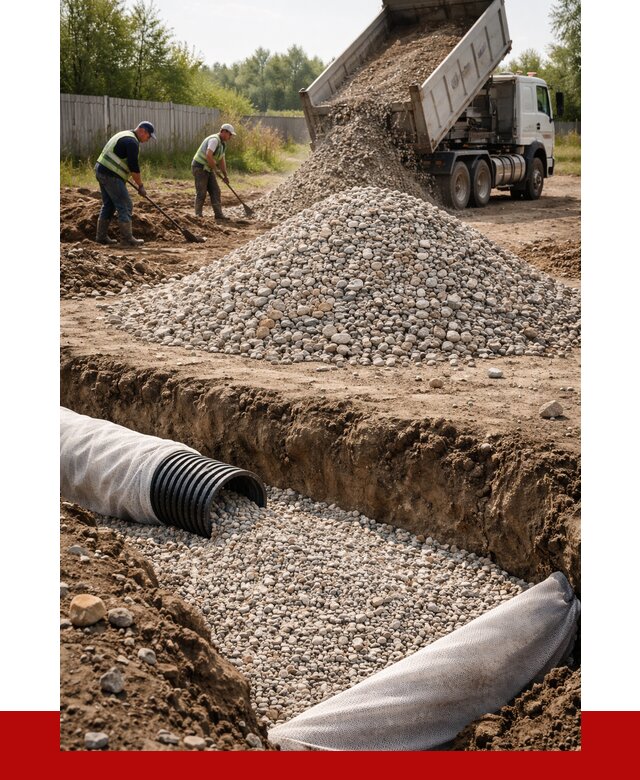 Гравий для дренажа в Гатчине от 2261 р., доставка ПРОНЕРУДГтч