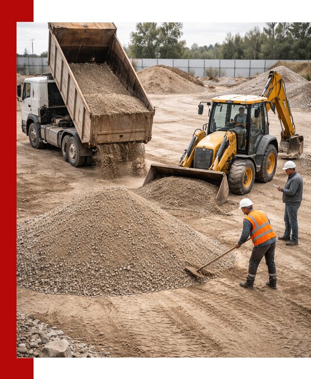 Поставка и доставка ПГС С4 в мешках и самосвалах в Гатчине