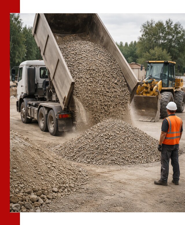 Доставка щпс в Гатчине — щебеночно-песчаная смесь под заборы и дорожки