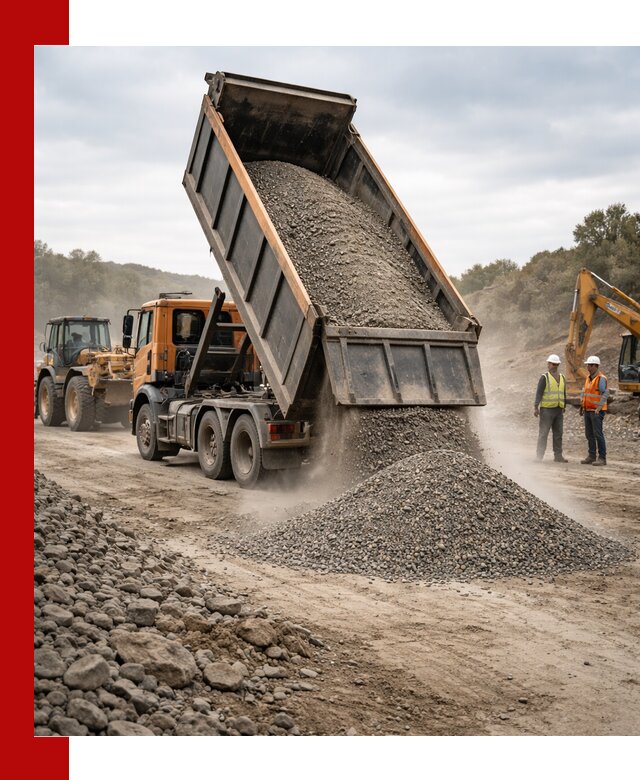 Щебёночно-песчаная смесь ЩПС С1 с доставкой в Гатчине