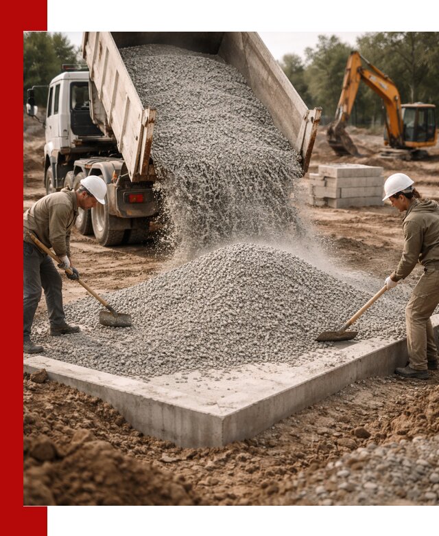 Доставка и продажа отсева для бетона в Гатчине