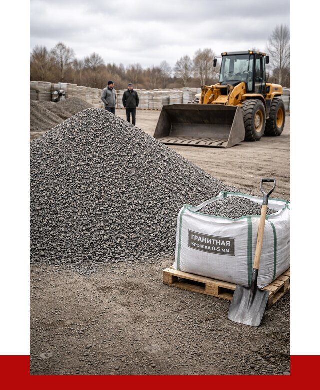 Купить гранитную крошку в Гатчине от 4932 р. с доставкой | ПРОНЕРУДГтч
