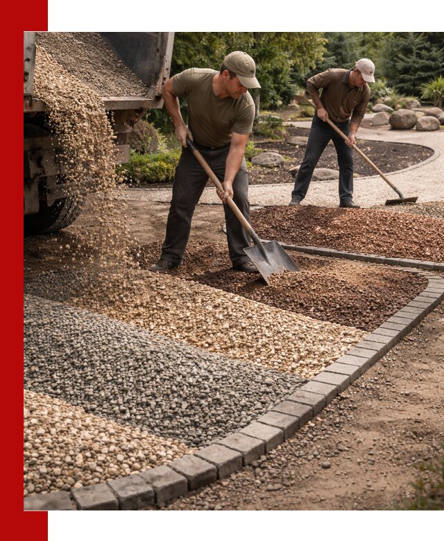 Декоративная крошка для ландшафта в Гатчине — продажа и доставка