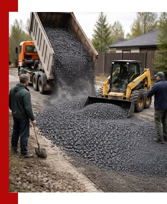 Крошка габбро с доставкой в Гатчине для строительных работ