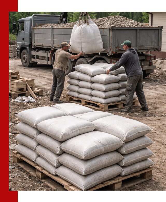 Керамзит в мешках с доставкой в Гатчине от компании-поставщика