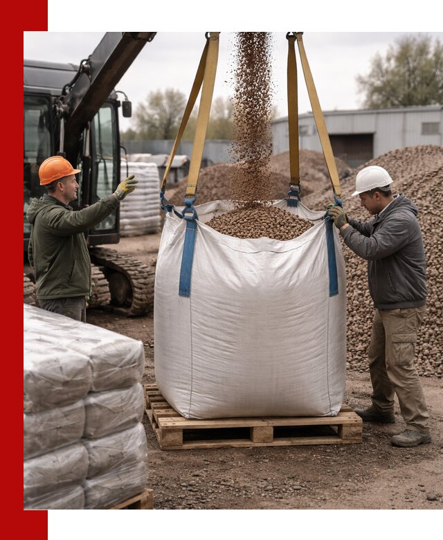 Керамзит в биг-бегах с доставкой в Гатчине