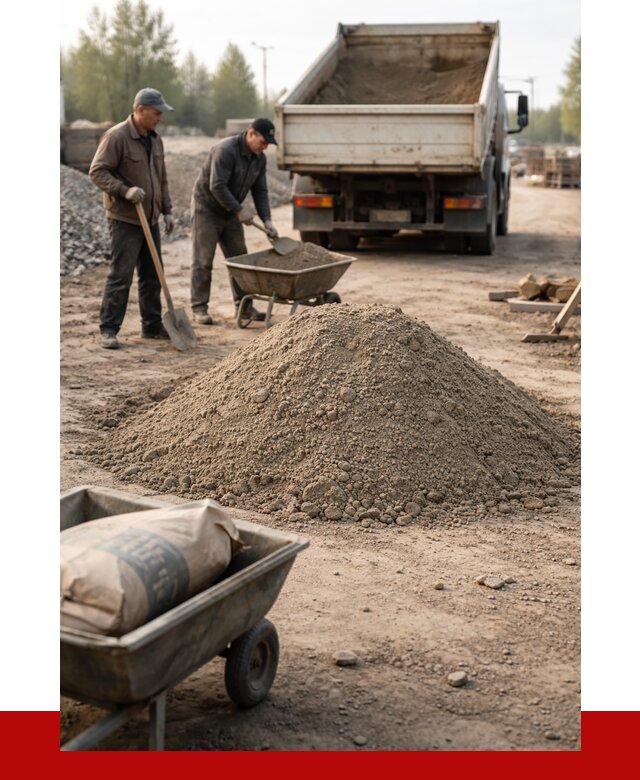 Цементно-песчаная смесь М150 в Гатчине от 4830 р. | ПРОНЕРУДГтч