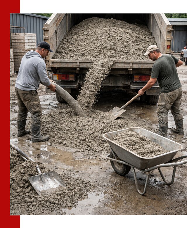 Цементно-песчаная смесь М150 доставка в Гатчине