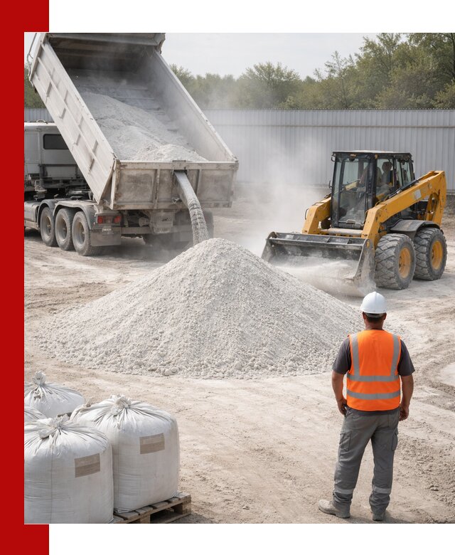 Доставка и продажа известняковой муки в Гатчине