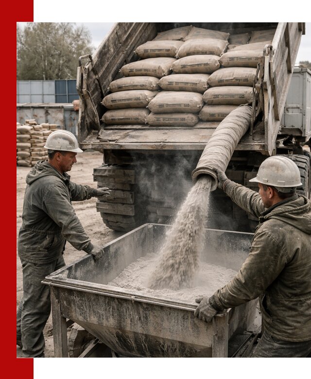 Доставка цемента М400 в Гатчине оптом и в розницу