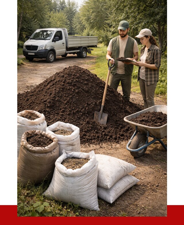 Купить грунт с доставкой в Гатчине от 4624 р. за м3 | ПРОНЕРУДГтч