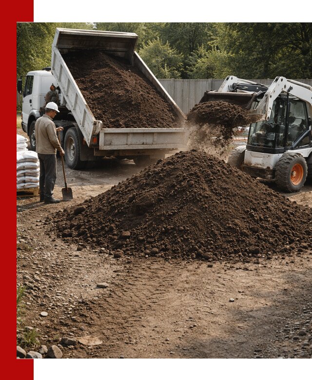 Доставка растительного грунта в Гатчине от производителя оптом и в розницу