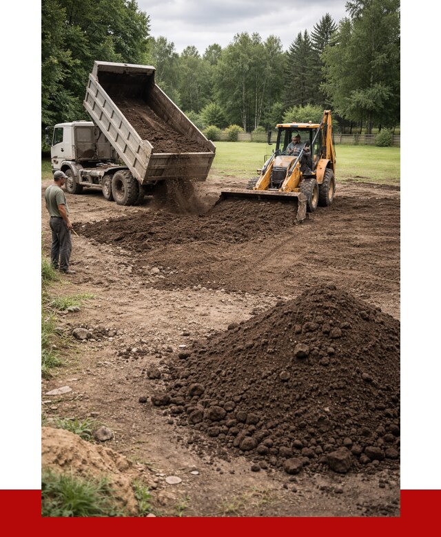 Грунт для выравнивания участка в Гатчине от 1233 р. | ПРОНЕРУДГтч