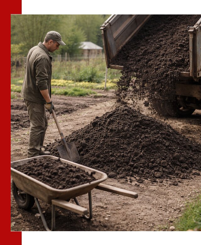 Доставка качественной земли для огорода в Гатчине