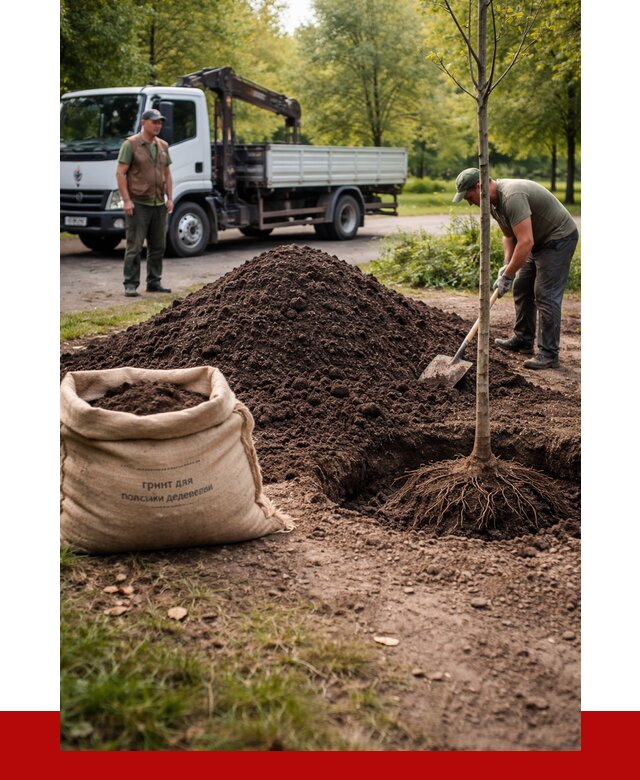 Грунт для посадки деревьев в Гатчине от 1233 р. | ПРОНЕРУДГтч