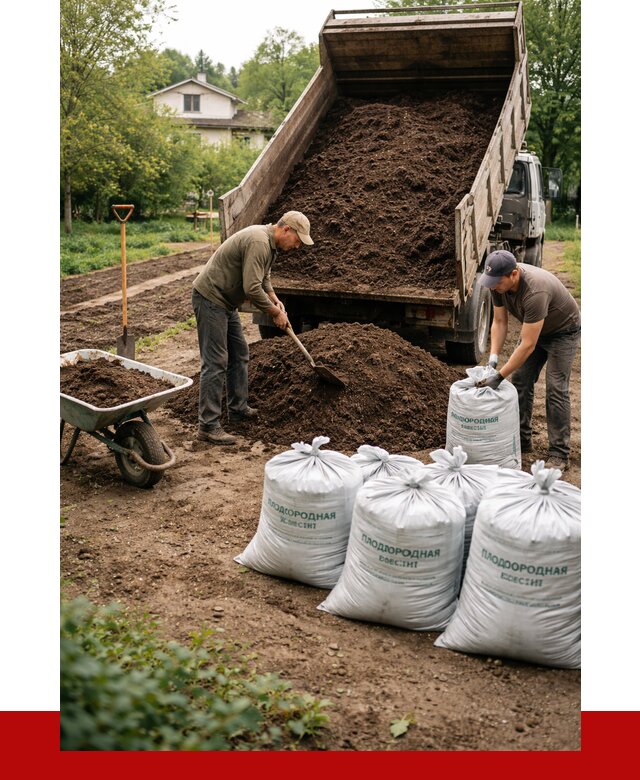Плодородная смесь в Гатчине от 4316 р./куб с доставкой | ПРОНЕРУДГтч