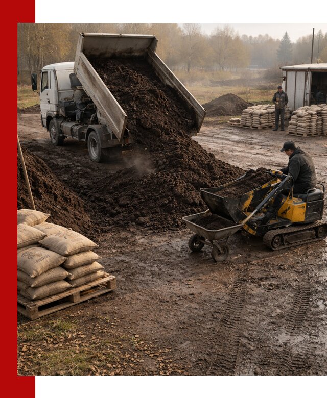 Кислый торф в доставке по выгодным ценам в Гатчине