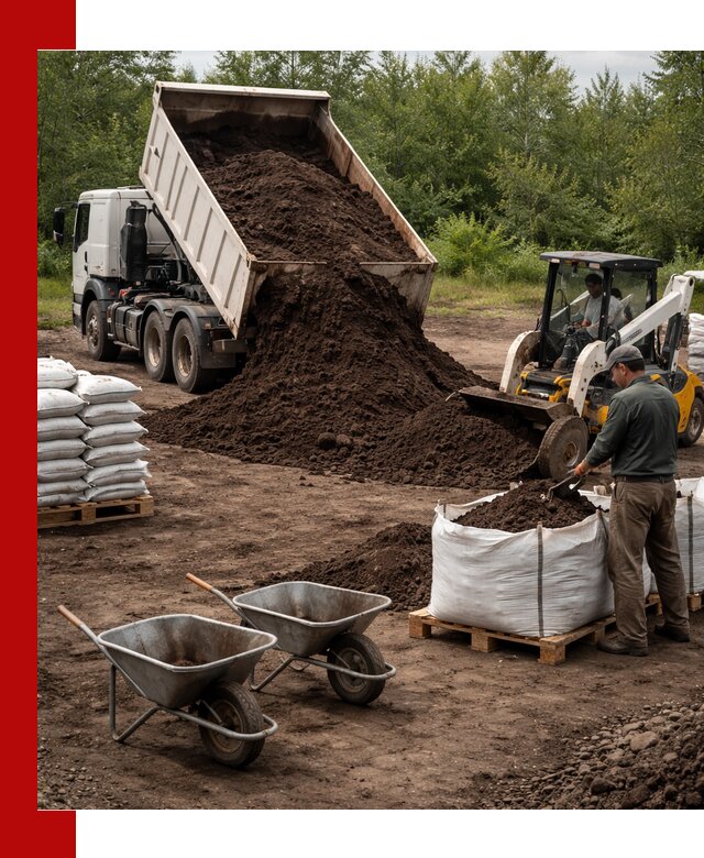 Доставка и продажа торфогрунта в Гатчине оптом и в розницу