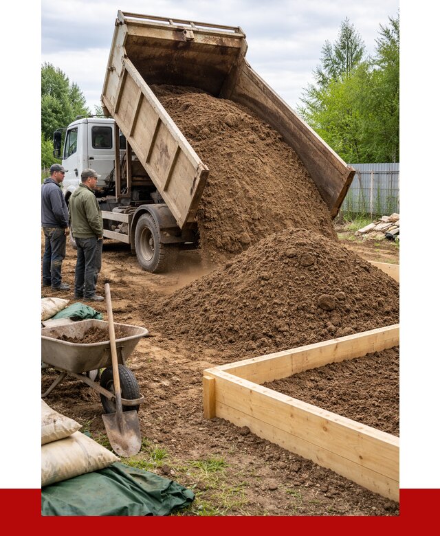 Торфо песчаная смесь в Гатчине с доставкой от 1901 р. | ПРОНЕРУДГтч
